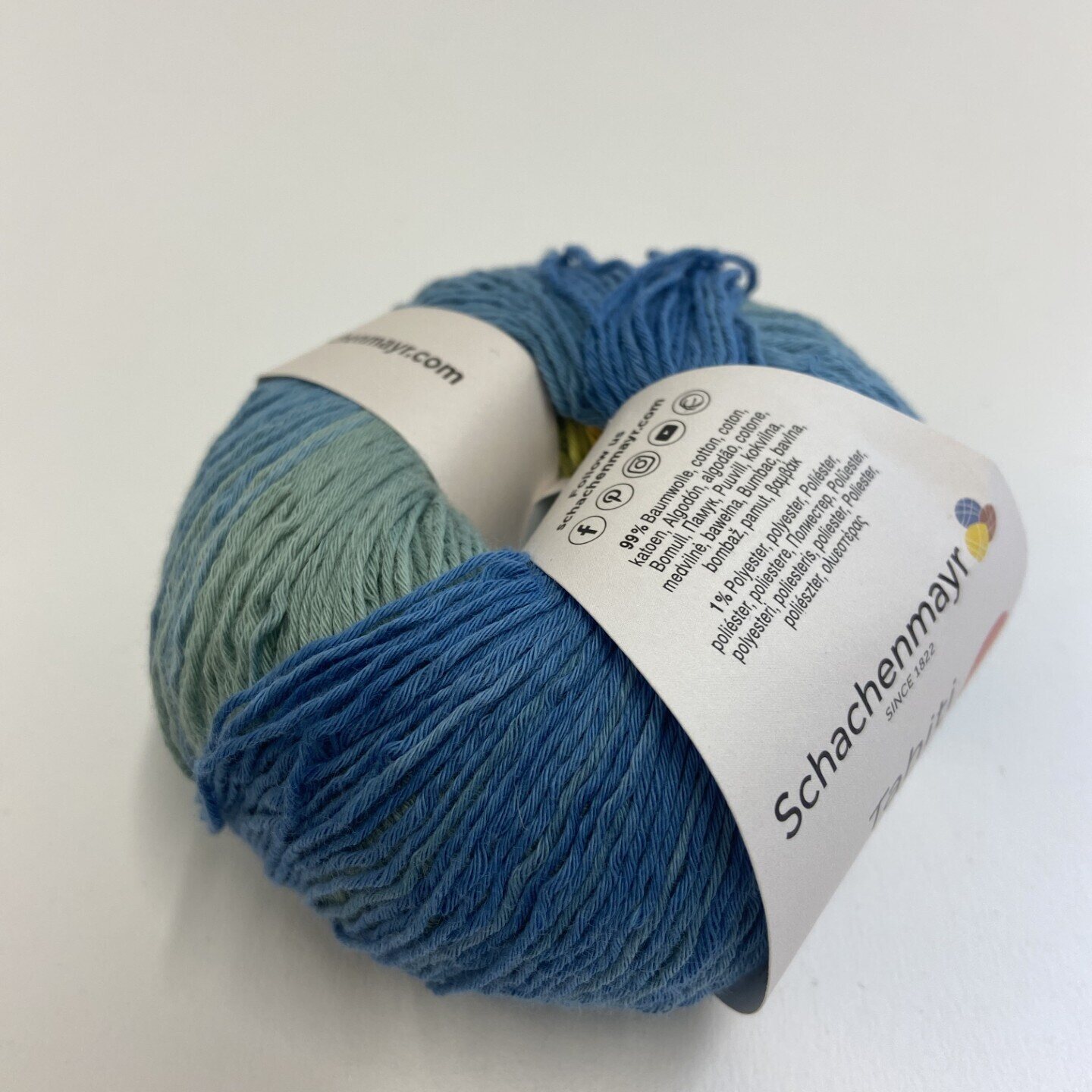 Schachenmayr Tahiti 50g 07607 liukuväri синийзелёныйжелтый