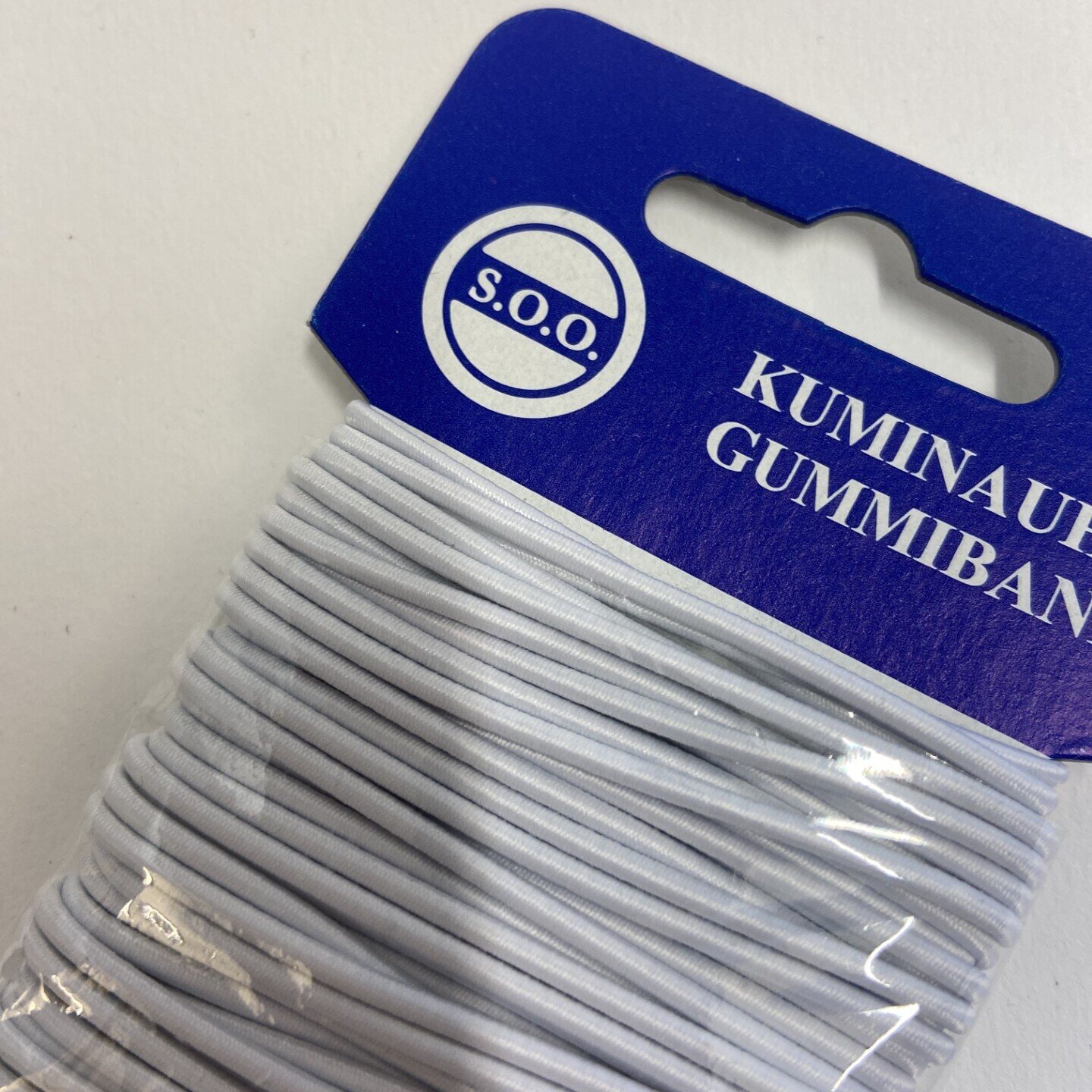 SOO Kuminauha 2mm pyöreä Valkoinen