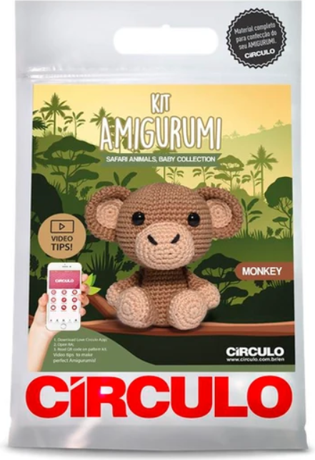 Circulo Safari Animals - Amigurumi Kit Maimuță