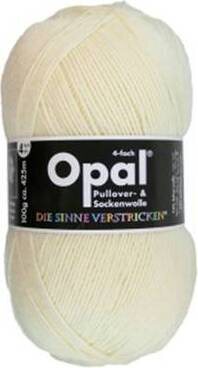 OPAL UNI 4 ply high-quality and soft sock yarn 3081 Υπόλευκο