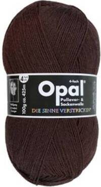 OPAL UNI 4 ply high-quality and soft sock yarn 5192 Suklaanruskea