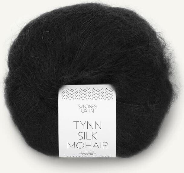Sandnes Garn Tynn Silk Mohair 1099 musta