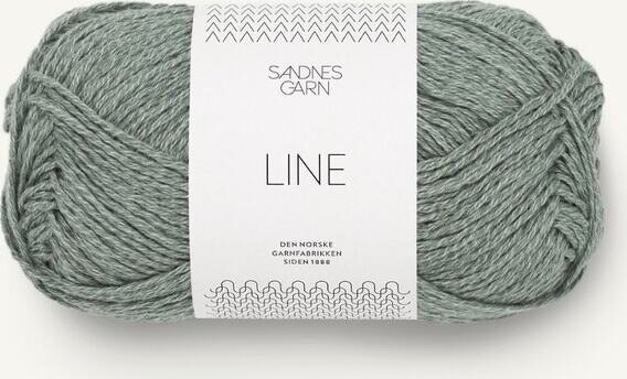 Sandnes Garn Line 8561 harmaanvihreä