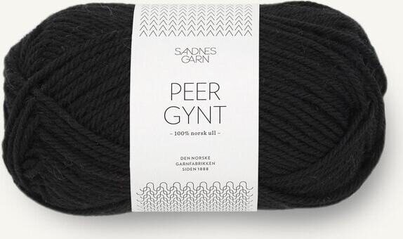 Sandnes Garn Peer Gynt 1099 musta