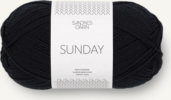 Sandnes Garn Sunday 1099 Musta