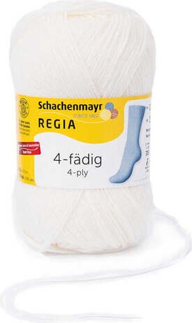 Regia 4-ply sock yarn 50 g 2080 white
