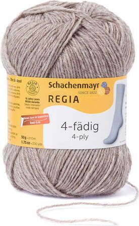 Regia 4-ply sock yarn 50 g 2070 tummabeige