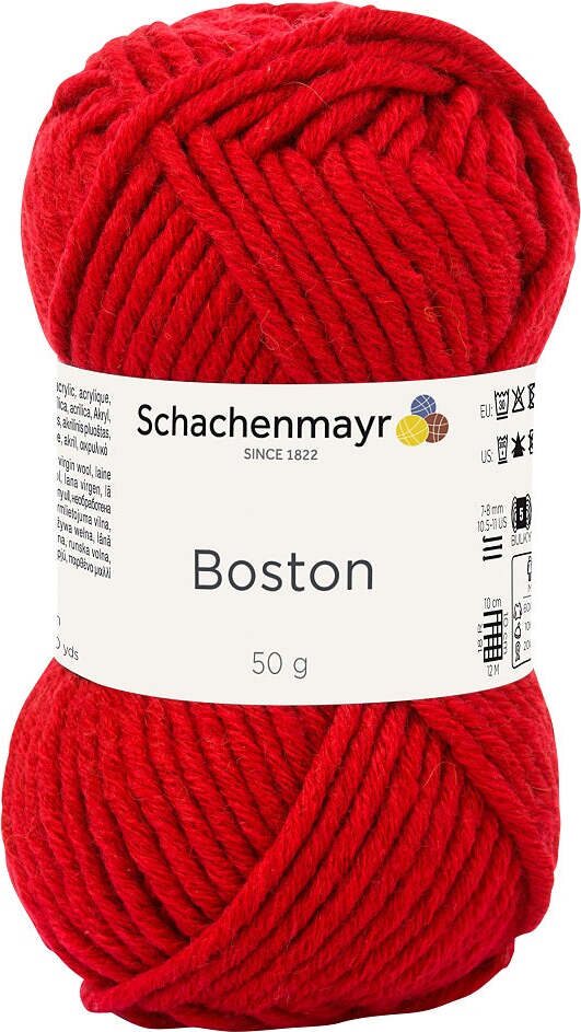 Schachenmayr Boston 50g 31 Σκούρο κόκκινο