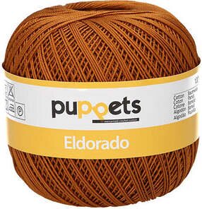 Puppets Eldorado 10 crochet yarn 50 g 309 καφέ