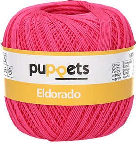 Puppets Eldorado 10 crochet yarn 50 g 8313 ροζ