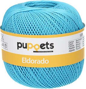 Puppets Eldorado 10 crochet yarn 50 g 1442 Τιρκουάζ