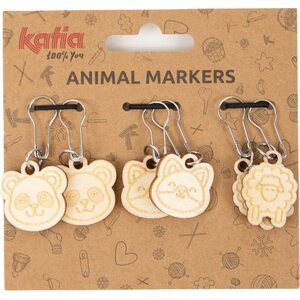 Katia Wooden Animal Stitch Markers