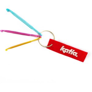 Katia KEYCHAIN WITH 3 COLORED CROCHET HOOKS