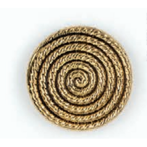 Dill Kultainen pyörre-nappi 19mm