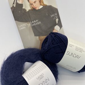 Sandnes Garn Sammy Sweater ohje ja langat koko 2XL