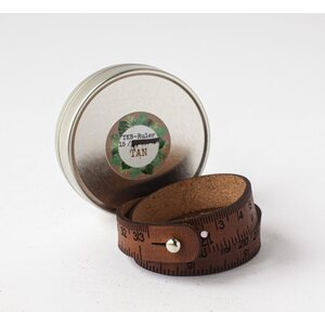 TKB The Knitting Barber – Ruler Leather Measuring Tape Bracelet
