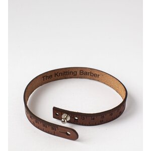 TKB The Knitting Barber – Ruler Leather Measuring Tape Bracelet