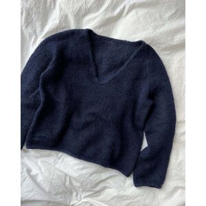Petite Knit Cumulus Blouse V-aukko (suomeksi)