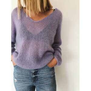 Petite Knit Cumulus Blouse V-aukko (suomeksi)