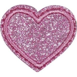 Prym Koristemerkki glitterisydämet 3 kpl