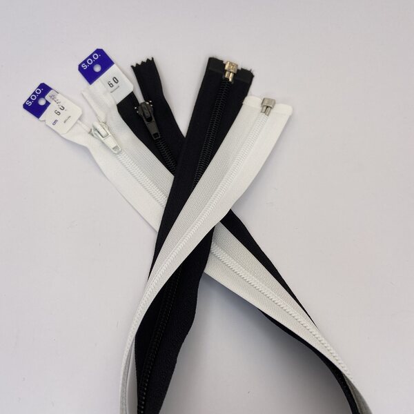 SOO Open-End Zipper – Jacket Zipper for Sewing, 60cm