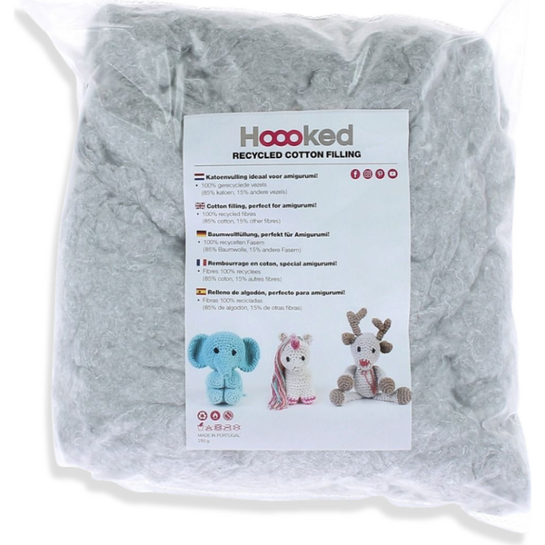 Hoooked Eco-Friendly Recycled Cotton Filling – 250 g
