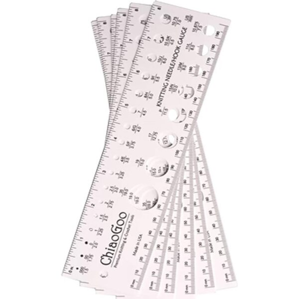 ChiaoGoo 20 cm Needle Gauge & Ruler